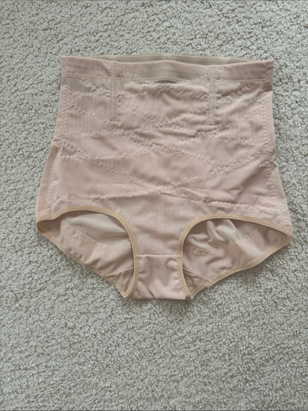 High-Waist Sculpting Briefs in Light Beige NWOT